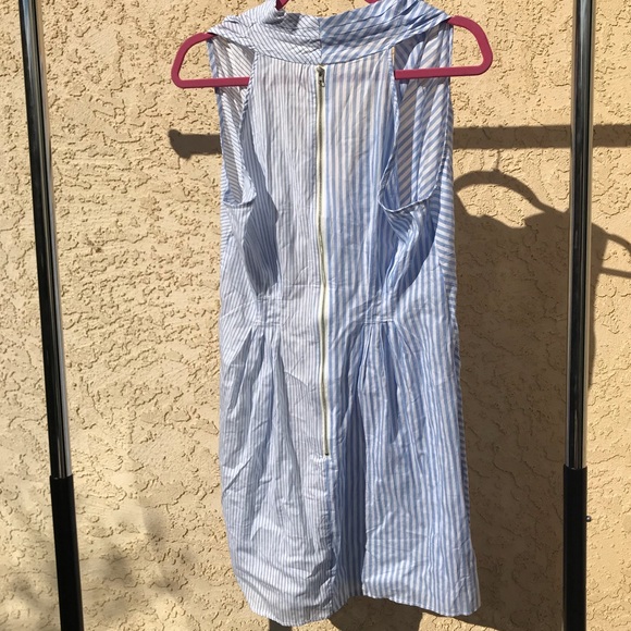 Blue and White Striped Dress - Picture 5 of 6